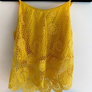 Yellow flower tank top